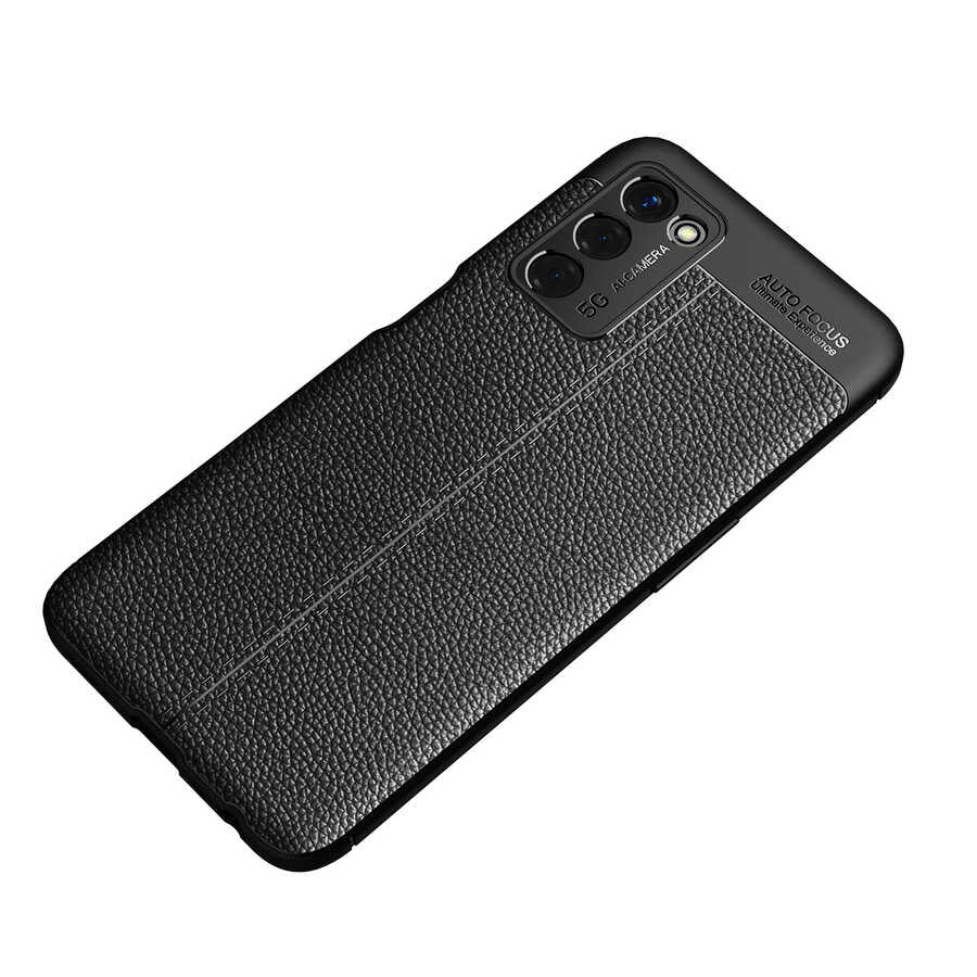 Oppo A55 5G Kılıf Zore Niss Silikon Kapak Siyah
