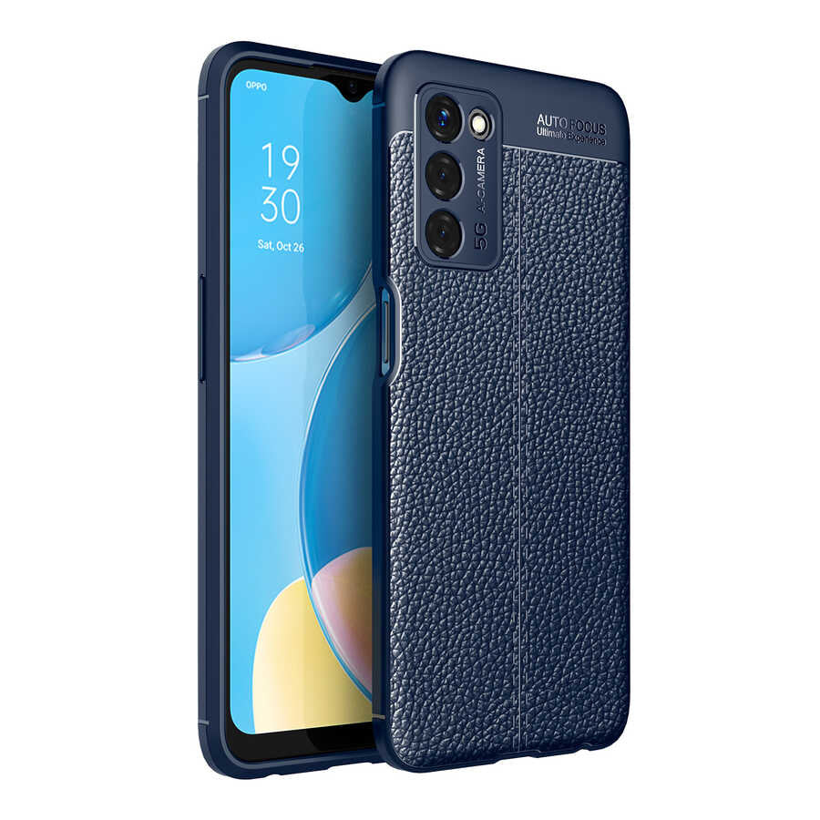 Oppo A55 5G Kılıf Zore Niss Silikon Kapak Siyah