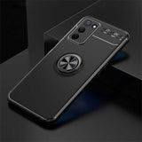 Oppo A55 5G Kılıf Zore Ravel Silikon Kapak Siyah-Mavi