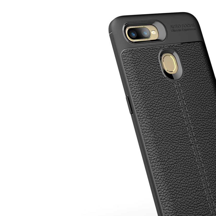 Oppo A5S Kılıf Zore Niss Silikon Kapak Kırmızı