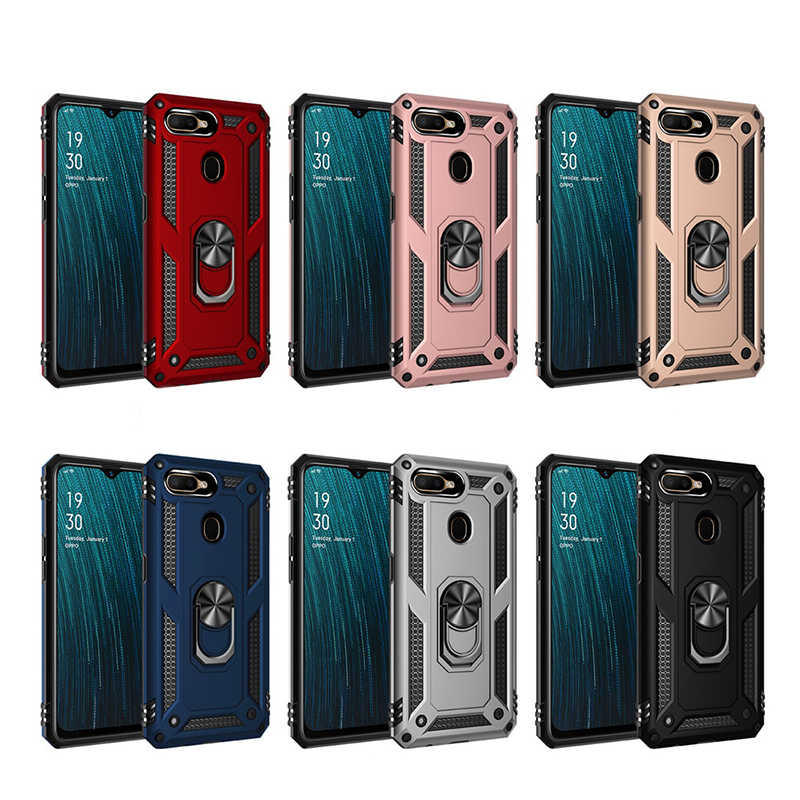 Oppo A5S Kılıf Zore Vega Kapak Siyah