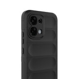 Oppo A6 Pro Kılıf Esnek TPU Oyuklu Arka Yüzey Tasarımlı Etnik Silikon Kapak Siyah