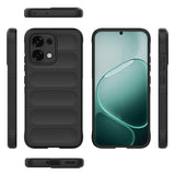 Oppo A6 Pro Kılıf Esnek TPU Oyuklu Arka Yüzey Tasarımlı Etnik Silikon Kapak Siyah