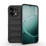 Oppo A6 Pro Kılıf Esnek TPU Oyuklu Arka Yüzey Tasarımlı Etnik Silikon Kapak Siyah