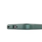 Oppo A6 Pro Kılıf Esnek TPU Oyuklu Arka Yüzey Tasarımlı Etnik Silikon Kapak Koyu Yeşil
