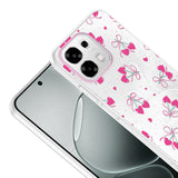Oppo A6 Pro Kılıf Kamera Korumalı Desenli Zore Klip Kapak Kalpli Kiraz
