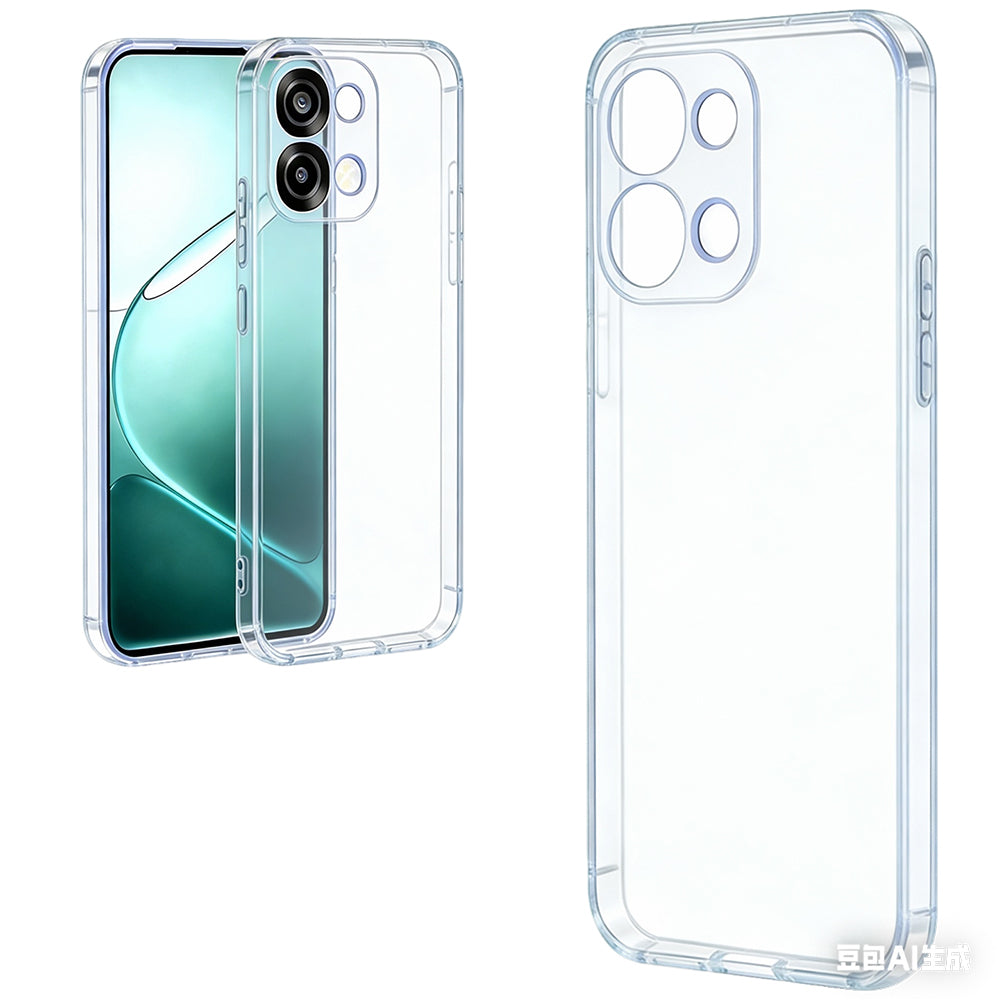 Oppo A6 Pro Kılıf Süper Silikon Kapak Şeffaf