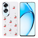 Oppo A60 Kılıf Airbag Tasarımlı Simli Şeffaf Zore Kutup Kapak Kiraz
