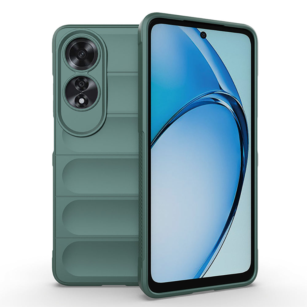 Oppo A60 Kılıf Esnek TPU Oyuklu Arka Yüzey Tasarımlı Zore Etnik Silikon Kapak Siyah
