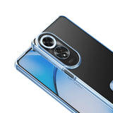 Oppo A60 Kılıf Kamera Korumalı Logo Gösteren Zore Omega Kapak Gümüş