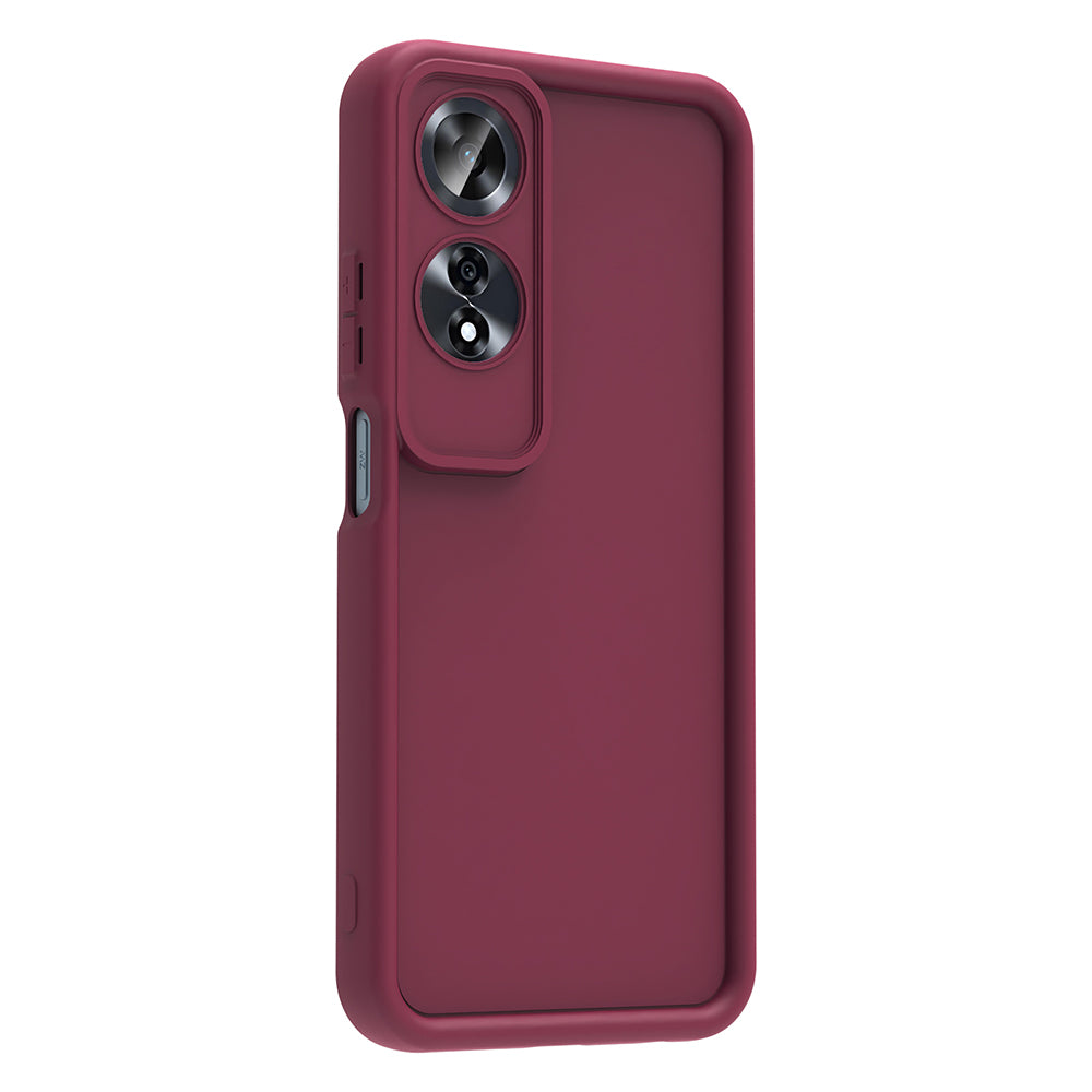 Oppo A60 Kılıf Kamera Korumalı Zore Ananas Kapak Mürdüm