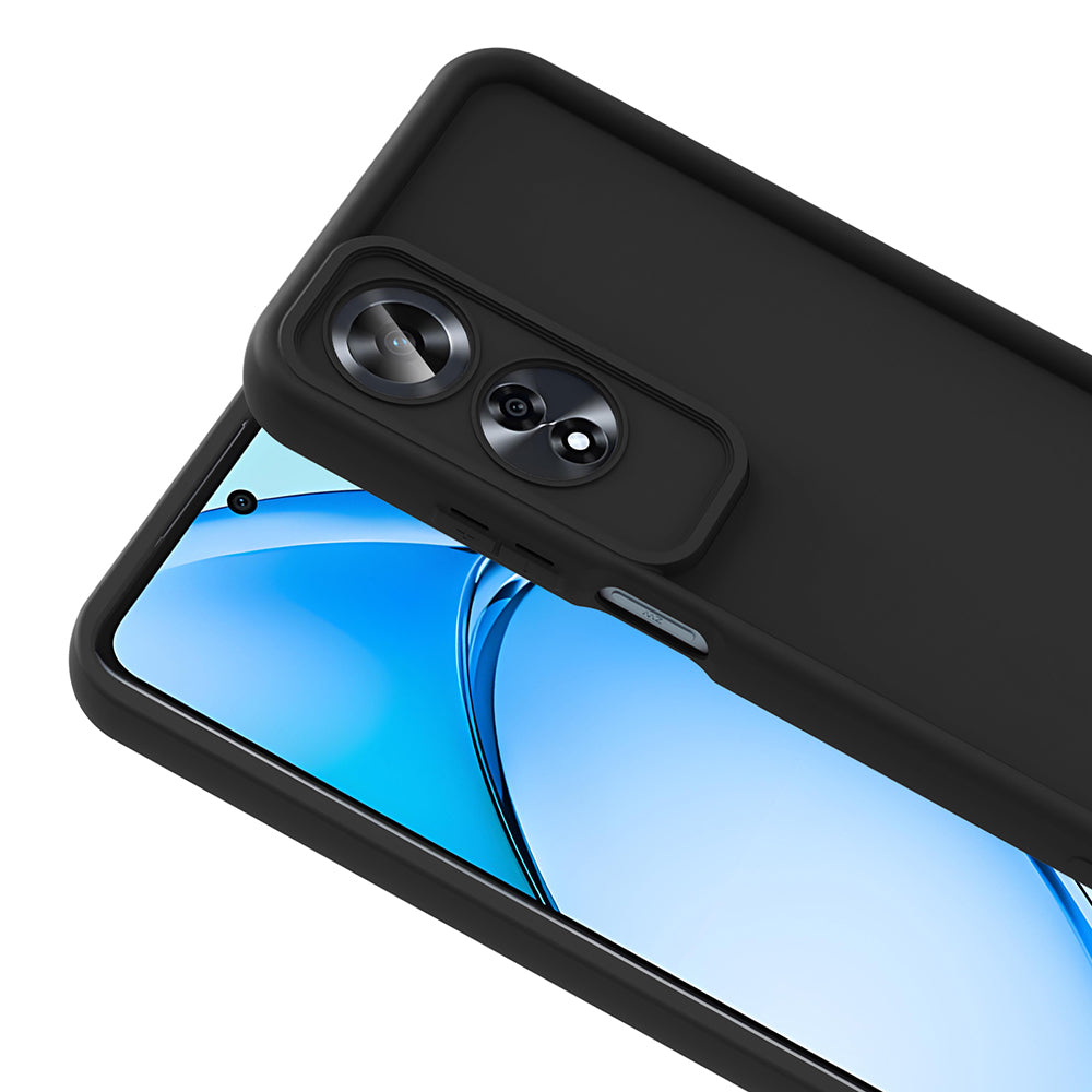 Oppo A60 Kılıf Kamera Korumalı Zore Ananas Kapak Siyah