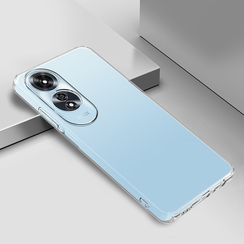 Oppo A60 Kılıf Zore Süper Silikon Kapak Şeffaf