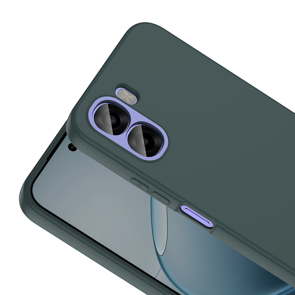 Oppo A6T Kılıf Zore Mara Lansman Kapak Koyu Yeşil