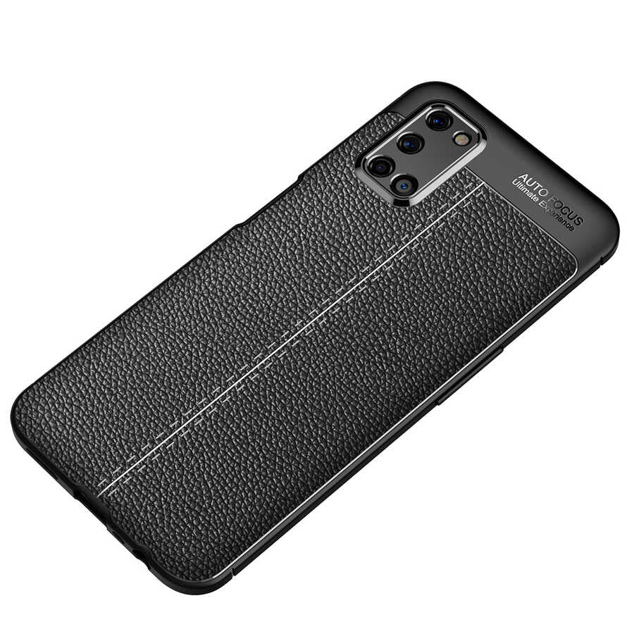 Oppo A72 Kılıf Zore Niss Silikon Kapak Siyah