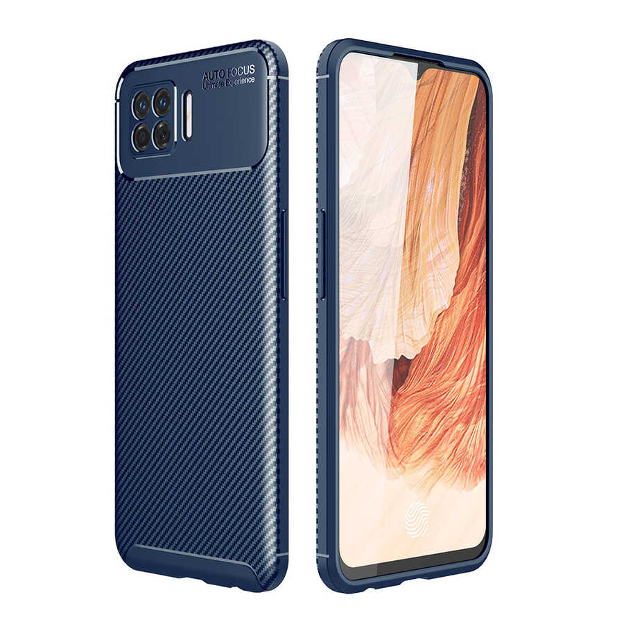 Oppo A73 Kılıf Zore Negro Silikon Kapak Lacivert