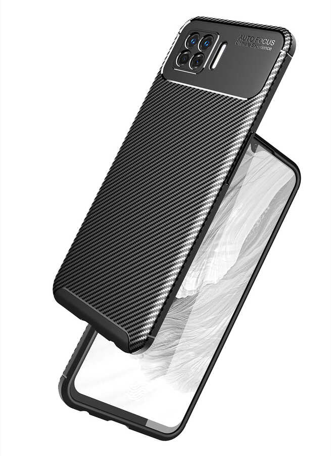 Oppo A73 Kılıf Zore Negro Silikon Kapak Lacivert