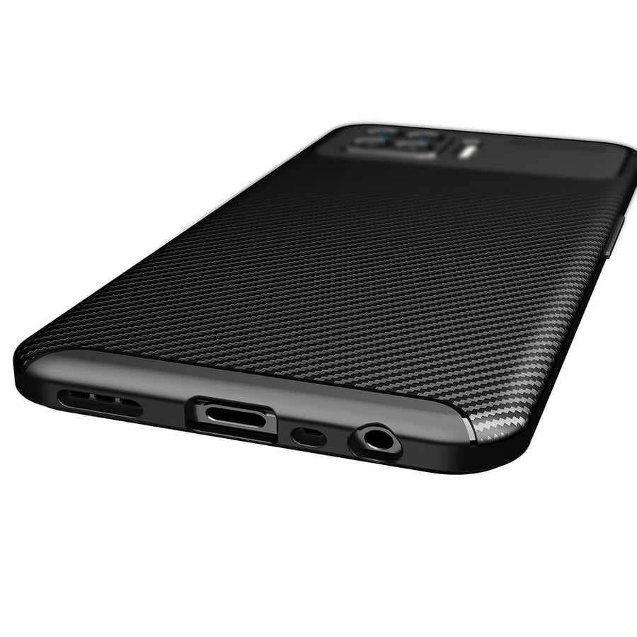 Oppo A73 Kılıf Zore Negro Silikon Kapak Lacivert