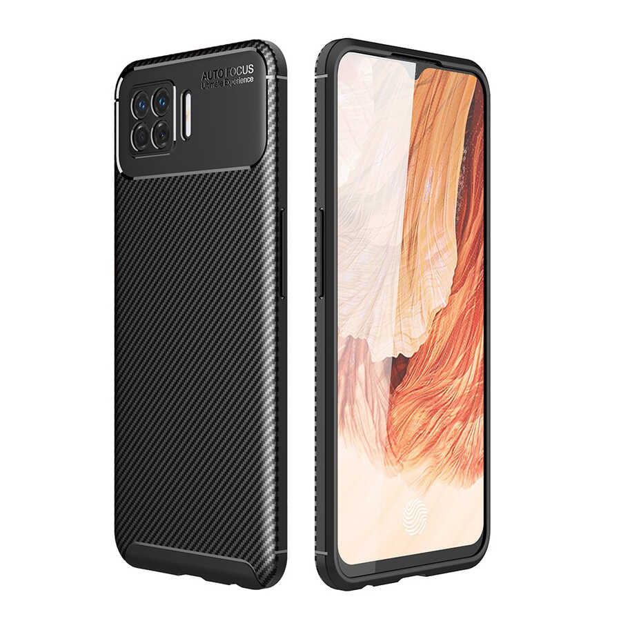Oppo A73 Kılıf Zore Negro Silikon Kapak Siyah
