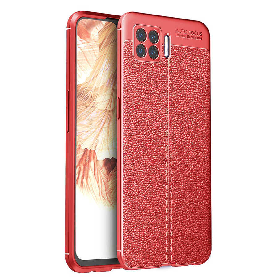 Oppo A73 Kılıf Zore Niss Silikon Kapak Kırmızı