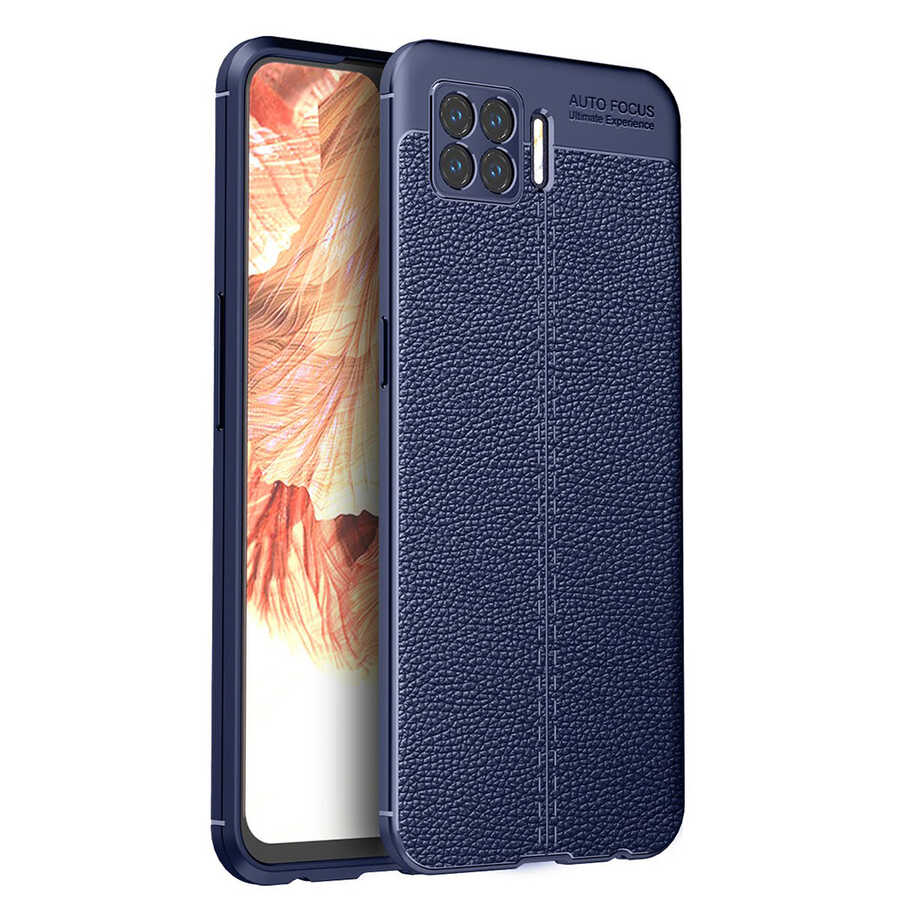 Oppo A73 Kılıf Zore Niss Silikon Kapak Lacivert
