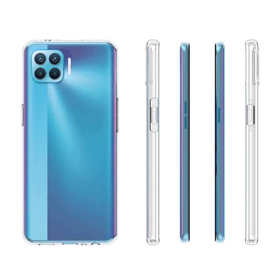 Oppo A73 Kılıf Zore Süper Silikon Kapak Renksiz
