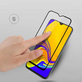 Oppo A73 Zore Kenarları Kırılmaya Dayanıklı Cam Ekran Koruyucu Siyah