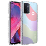 Oppo A74 4G Kılıf Airbag Kenarlı Renkli Desenli Silikon Zore Elegans Kapak NO7