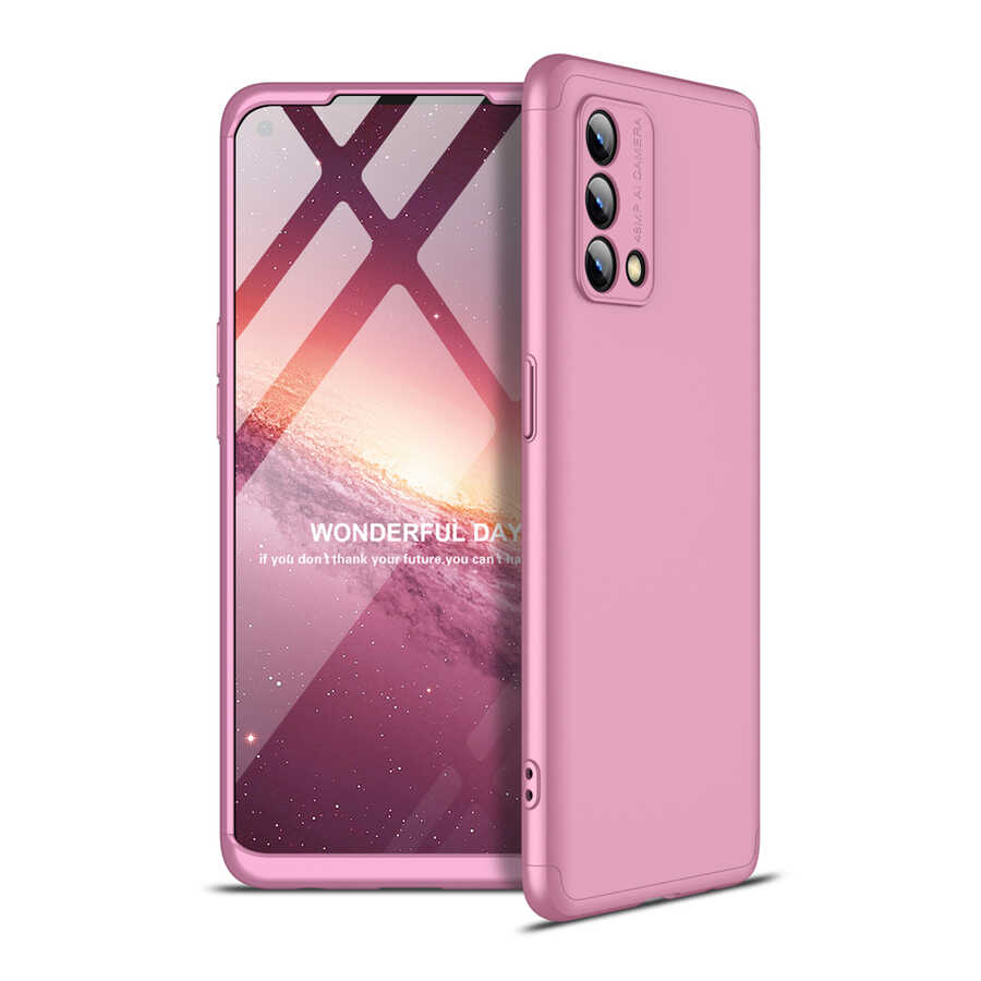 Oppo A74 4G Kılıf Zore Ays Kapak Rose Gold