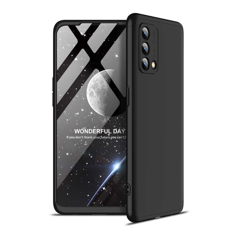 Oppo A74 4G Kılıf Zore Ays Kapak Siyah