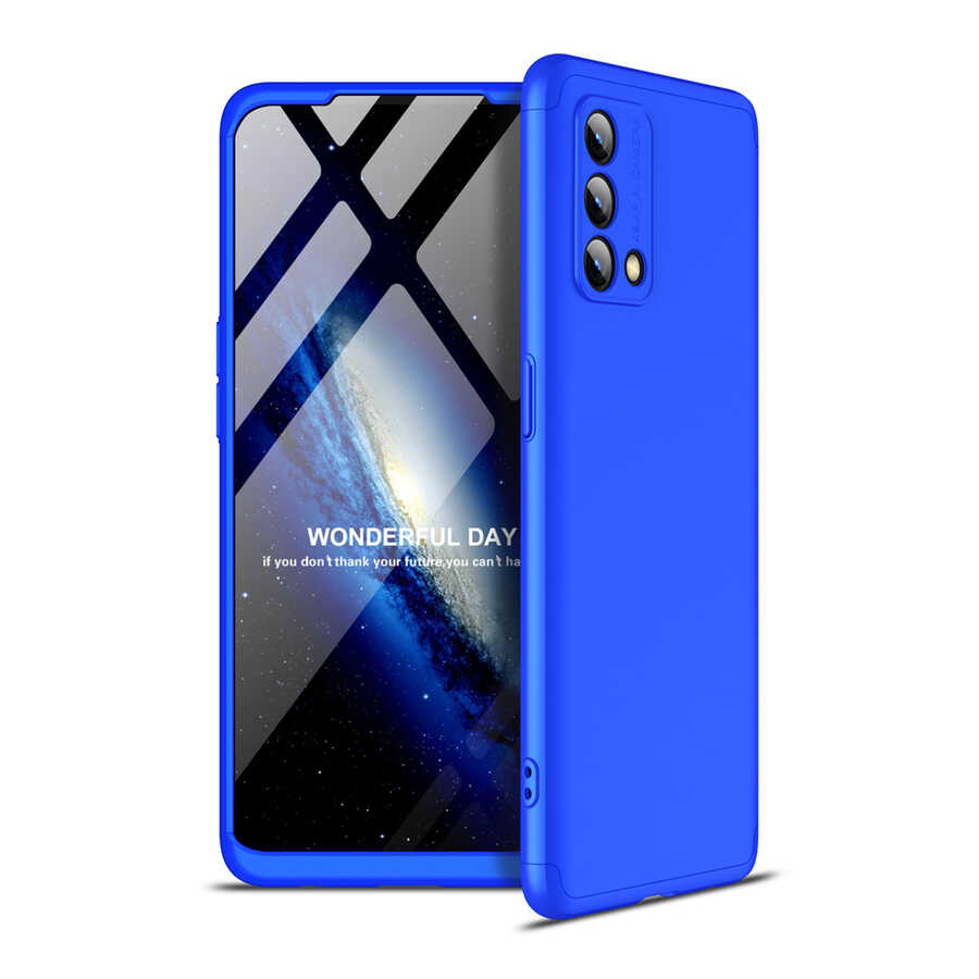 Oppo A74 4G Kılıf Zore Ays Kapak Mavi