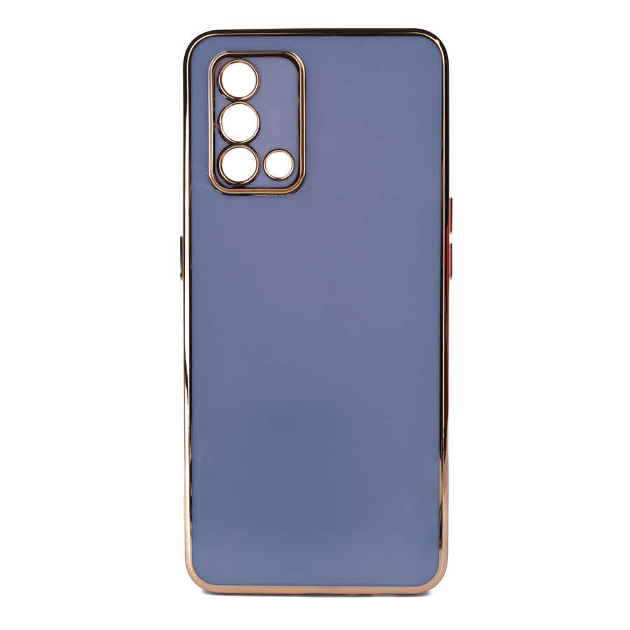 Oppo A74 4G Kılıf Zore Bark Kapak Mavi Açık