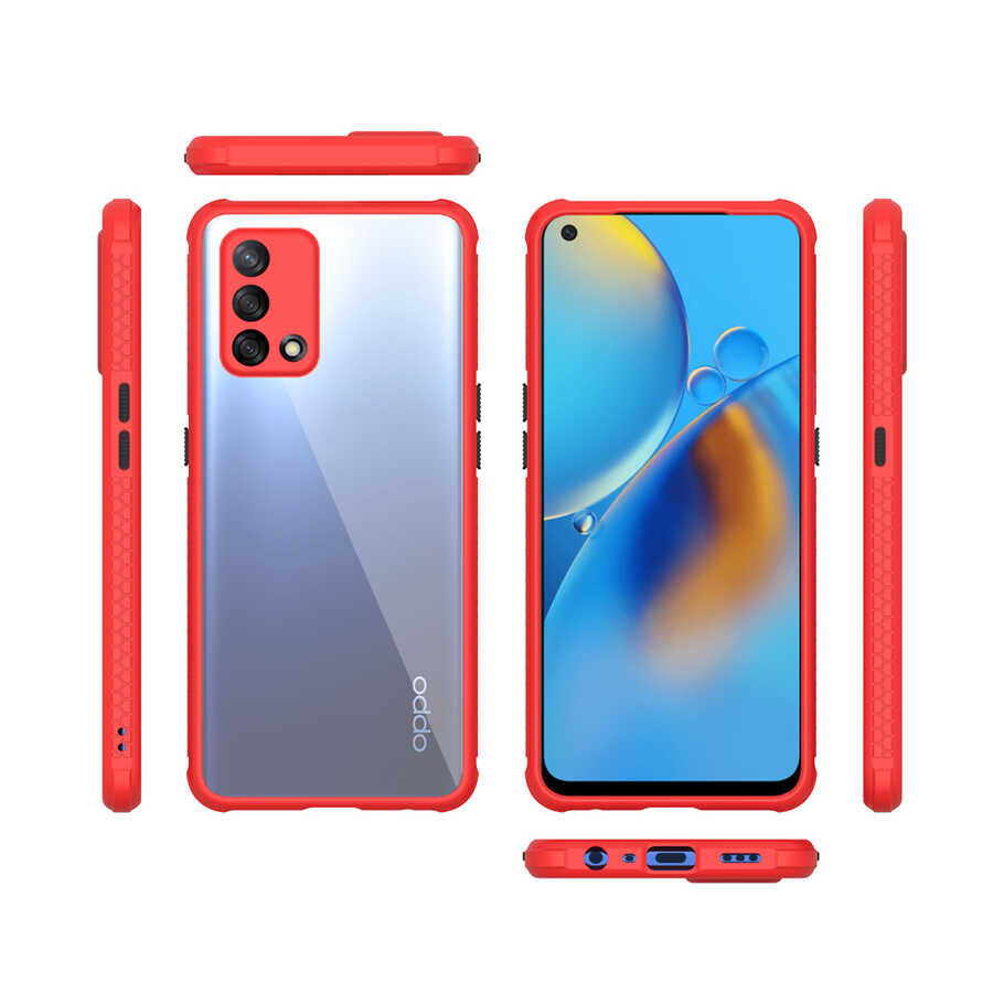 Oppo A74 4G Kılıf Zore Kaff Kapak Siyah