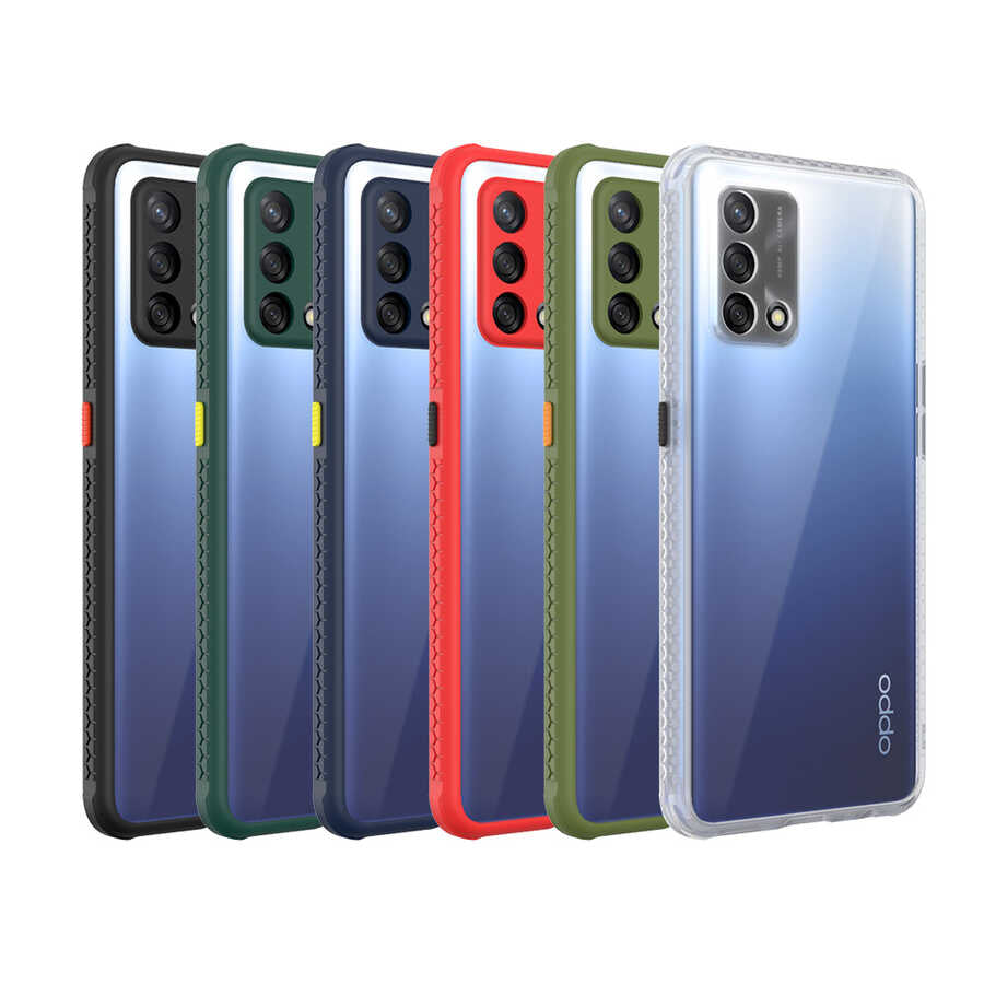 Oppo A74 4G Kılıf Zore Kaff Kapak Mor