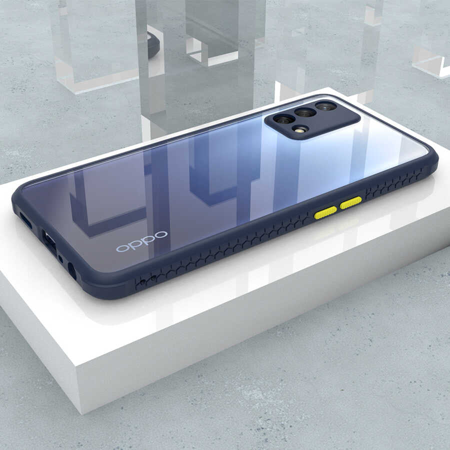 Oppo A74 4G Kılıf Zore Kaff Kapak Koyu Yeşil