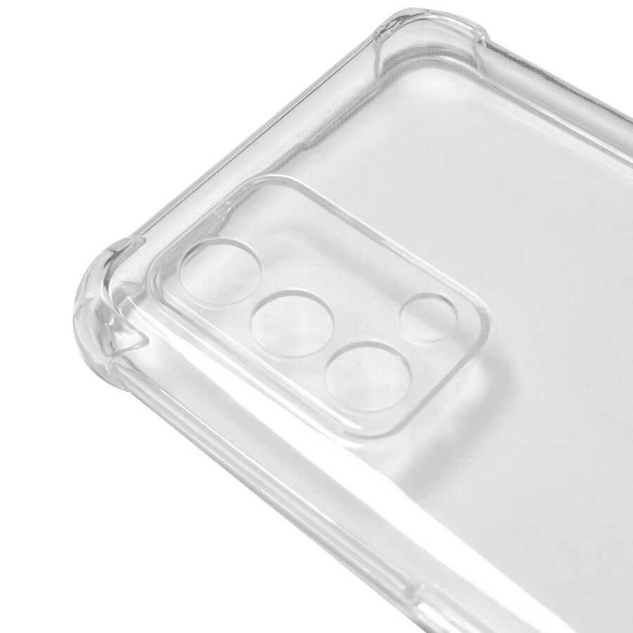 Oppo A74 4G Kılıf Zore Kamera Korumalı Nitro Anti Shock Silikon Renksiz
