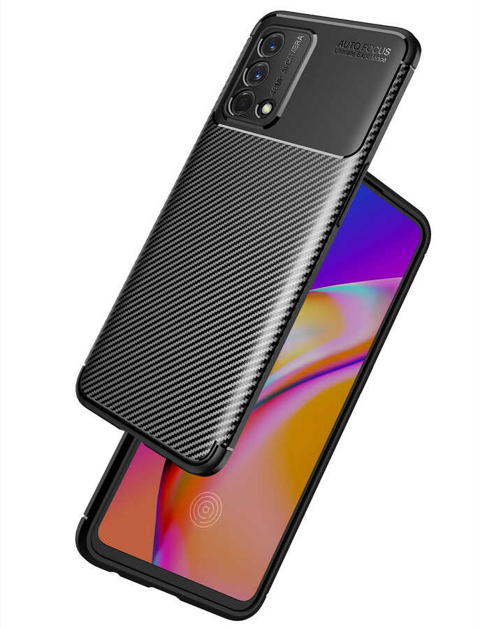 Oppo A74 4G Kılıf Zore Negro Silikon Kapak Siyah