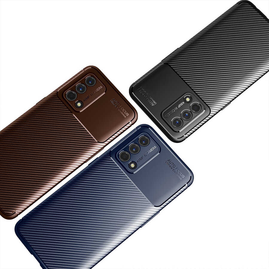 Oppo A74 4G Kılıf Zore Negro Silikon Kapak Siyah