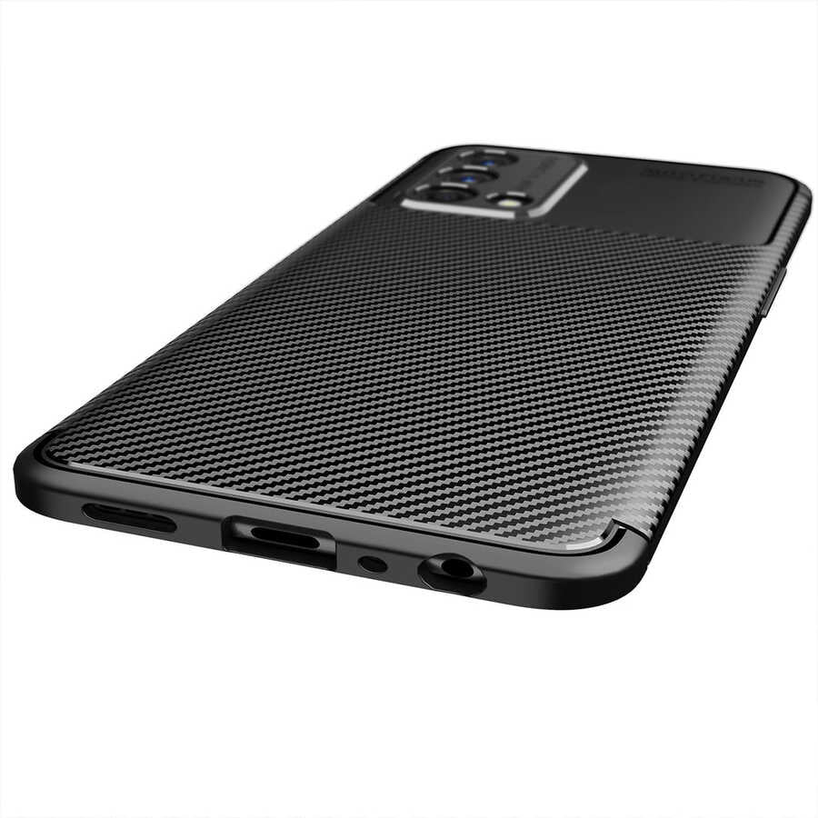 Oppo A74 4G Kılıf Zore Negro Silikon Kapak Siyah