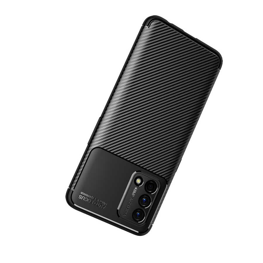 Oppo A74 4G Kılıf Zore Negro Silikon Kapak Kahverengi