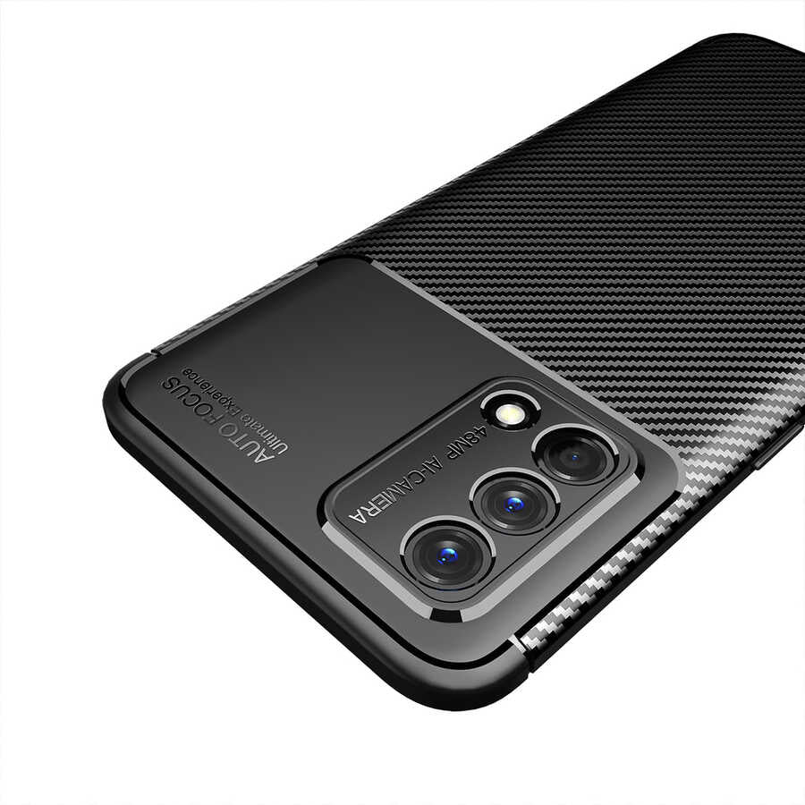 Oppo A74 4G Kılıf Zore Negro Silikon Kapak Kahverengi