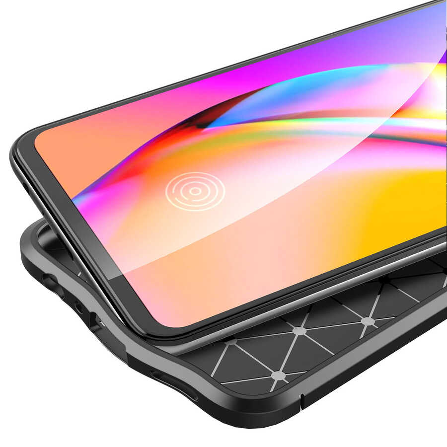 Oppo A74 4G Kılıf Zore Niss Silikon Kapak Kırmızı