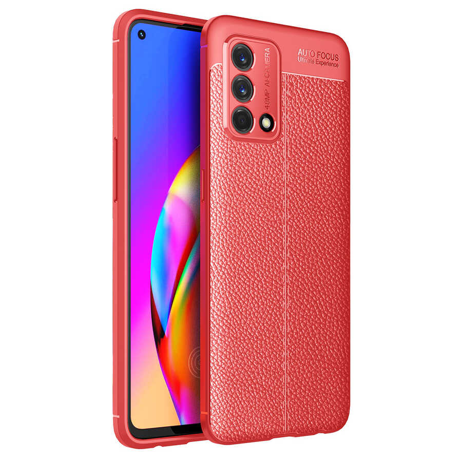 Oppo A74 4G Kılıf Zore Niss Silikon Kapak Kırmızı