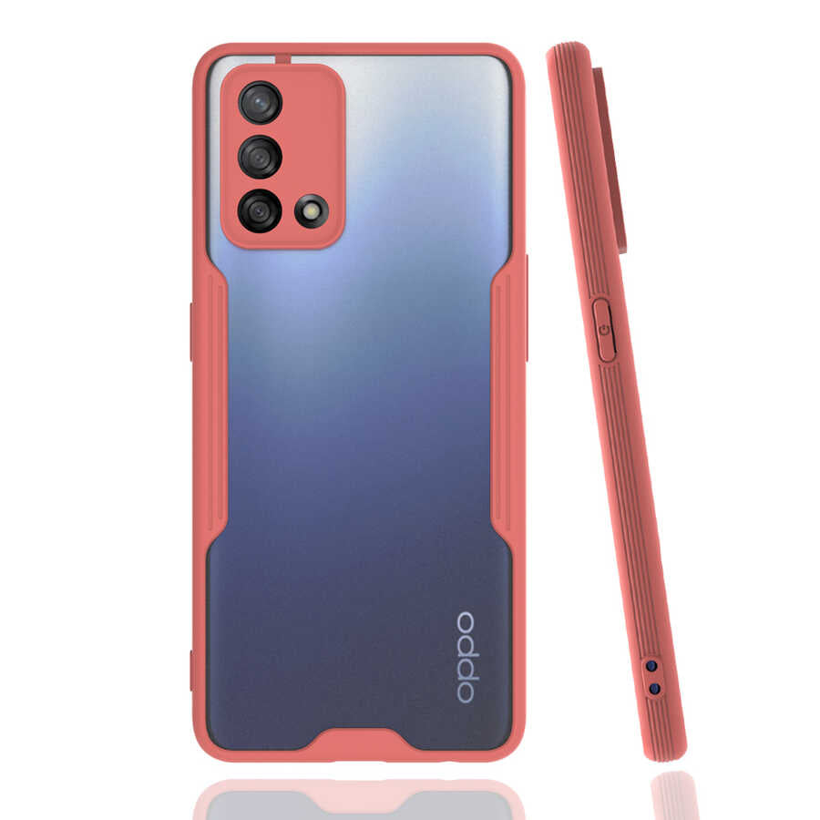 Oppo A74 4G Kılıf Zore Parfe Kapak Pembe