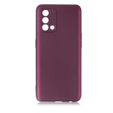 Oppo A74 4G Kılıf Zore Premier Silikon Kapak Mürdüm