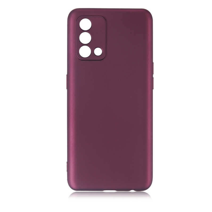 Oppo A74 4G Kılıf Zore Premier Silikon Kapak Mürdüm