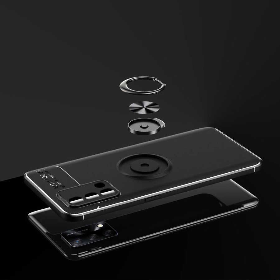 Oppo A74 4G Kılıf Zore Ravel Silikon Kapak Kırmızı