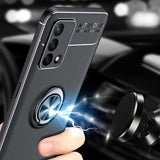 Oppo A74 4G Kılıf Zore Ravel Silikon Kapak Siyah-Kırmızı