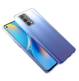 Oppo A74 4G Kılıf Zore Süper Silikon Kapak Renksiz
