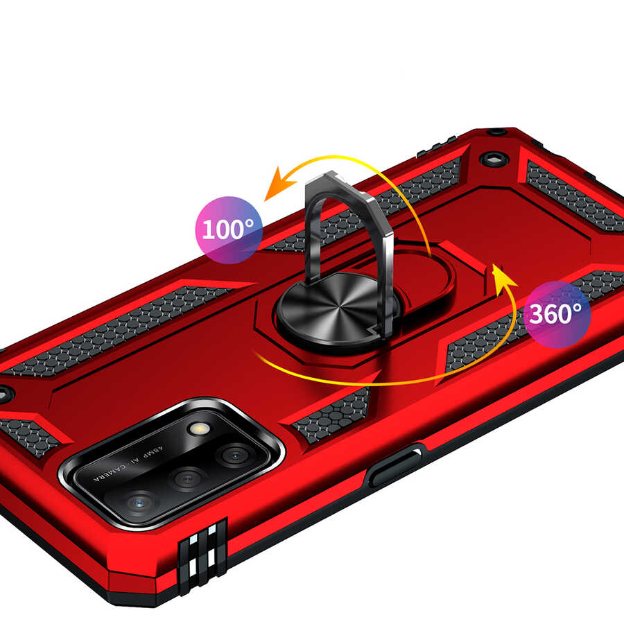 Oppo A74 4G Kılıf Zore Vega Kapak Gold